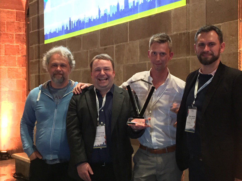 Congrats <a href="/Boehringer/">Boehringer Ingelheim</a> Value Through Innovation Award #MedidataSYM Org algnment to deliver on R&amp;D investmnt. <a href="/Medidata/">Medidata</a>