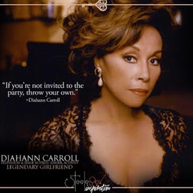 TheSteeleBox's tweet photo. Diahann Carroll is a Legend; she's astounded fans for years and opened many doors for women of all ethnicities. #WCW https://t.co/RkGxFetC1v