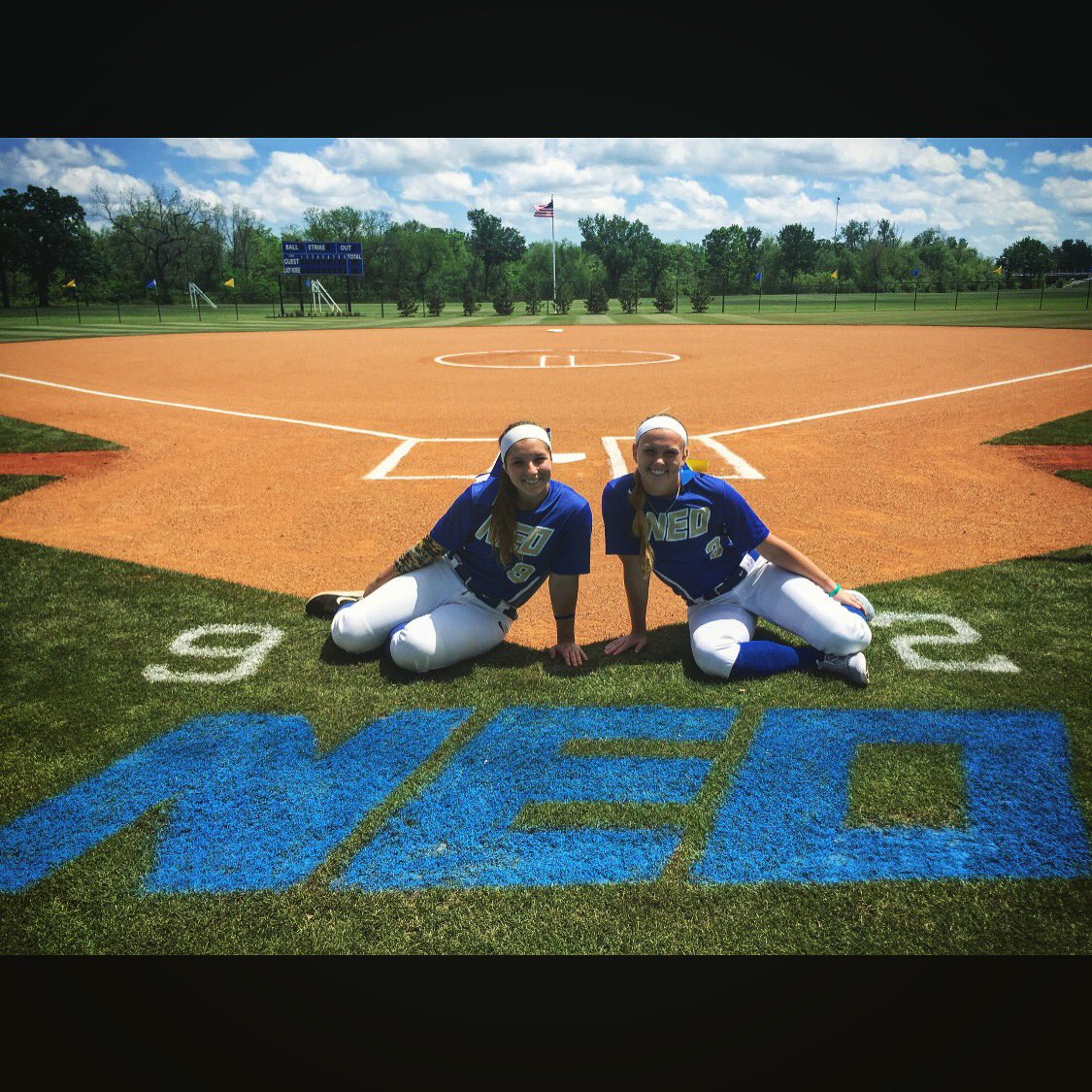 Happy Sophomore Day from Nyne and Two! 💙⚔💛 #FearTheNorse #BeatRoseState #WinTheSeries