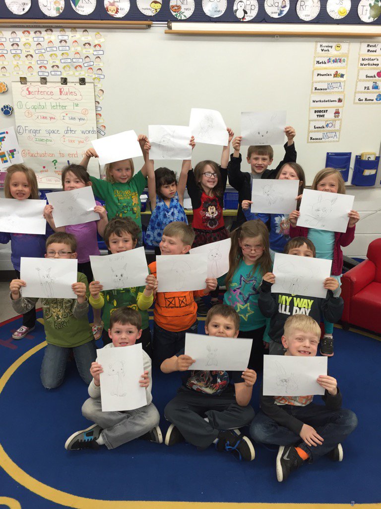 Mrs_KFisher's tweet photo. Opposite hand drawing challenge with @ArtforKidsHub for Drawing Day #KFkinders #keyrocks #bentoncsd Not bad!! https://t.co/xONVdaaoIP