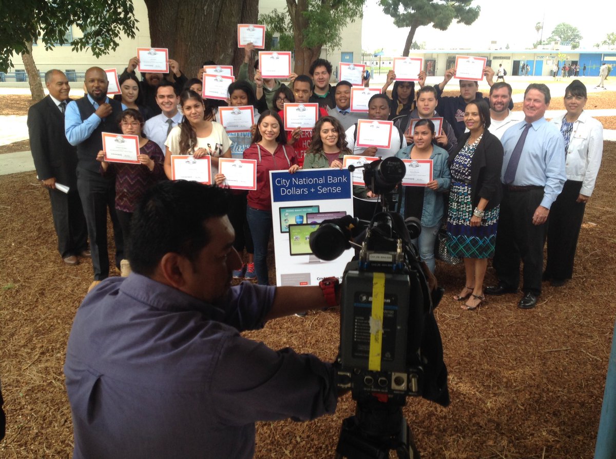 Compton Unified (@comptonunified) on Twitter photo Thank you <a href="/Univision34LA/">Univision LA</a> for covering Compton High's partnership w/ <a href="/CityNational/">City National Bank</a> <a href="/EverFi/">EVERFI</a> 4 #FinancialLiteracyMonth Thank you <a href="/Univision34LA/">Univision LA</a> for covering Compton High's partnership w/ <a href="/CityNational/">City National Bank</a> <a href="/EverFi/">EVERFI</a> 4 #FinancialLiteracyMonth