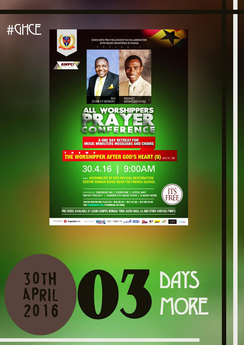 XtianEventsgh's tweet photo. #awpc16.

Colossians 4:2.

Register at 💻https://t.co/KWNGALahCE or 📞0546208425

#AprilEvents #GhCE0 #GhCE #KingJESUS https://t.co/PN4znrc7i6