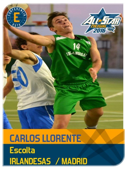 CopaColegial's tweet photo. Carlos Llorente @ClubIrlandesas @bvmelsoto un fightin´ Irish #AllStarColegial #CopaColegialmadrid @baloncestoABC https://t.co/eDPEGautMG