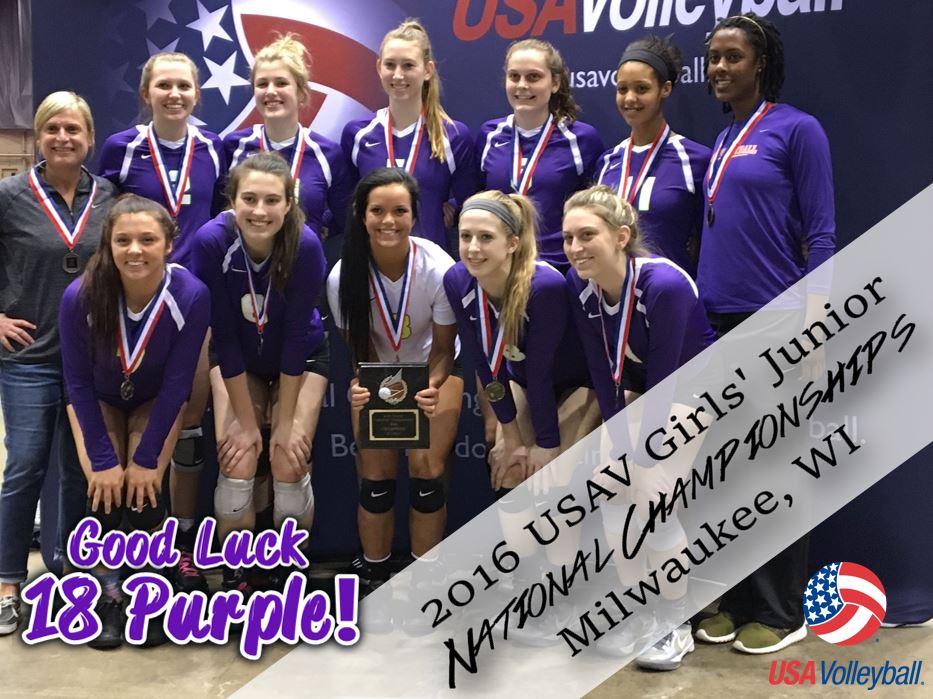 circlecityvbc's tweet photo. Best of Luck to 18 Purple who will be competing in the Open division at USAV #GJNC this weekend in Milwaukee! https://t.co/pnsW0ZFknl