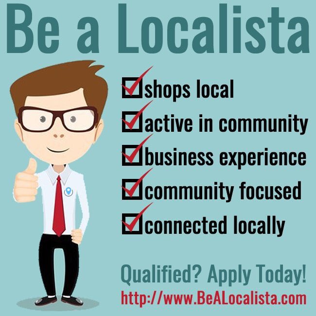 localista's tweet image. Looking to help local businesses? Become a Localista and make earn an income. BeALocalista.com