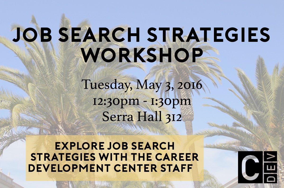 SENIORS! In the middle of the job hunt? Check out this workshop coming up next Tuesday!