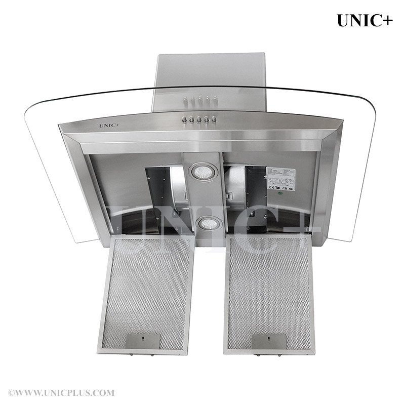 unicplus's tweet photo. 30" #wallmountKitchenRangehood ETL certified(CSA certified equivalent) Suction cap 530CFM. Glass and chimney style https://t.co/KKCO54MEm6