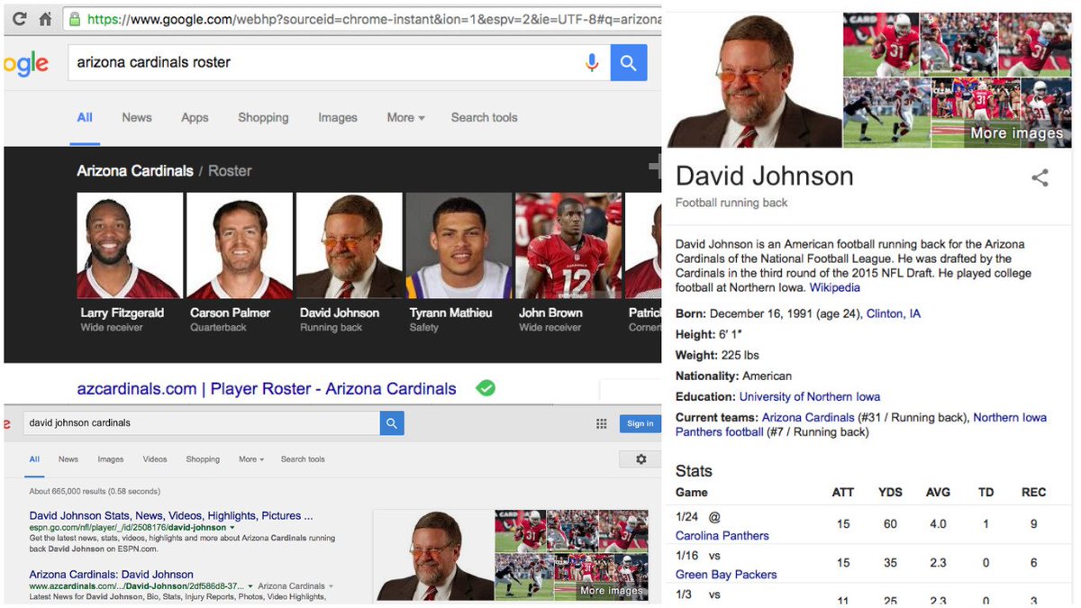 SportsLock's tweet image. Hey @google, looks like @dajohnson7 had a rough offseason. You tell the @AZCardinals yet? #Cardinals #NFL