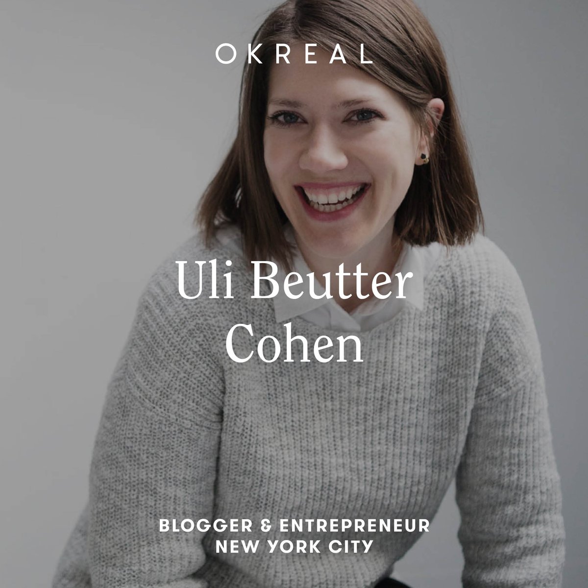 Uli Beutter Cohen — mastermind behind <a href="/sbwybookreview/">Subway Book Review</a> &amp; <a href="/everblissapp/">everbliss</a> — now on #OKREAL ⚡️⭐️ bit.ly/1StGlVd