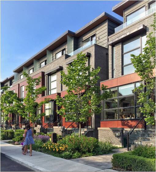 Our new, draft Low Rise Guidelines promote setbacks for infill townhouses to ensure a great public realm. #TOpoli