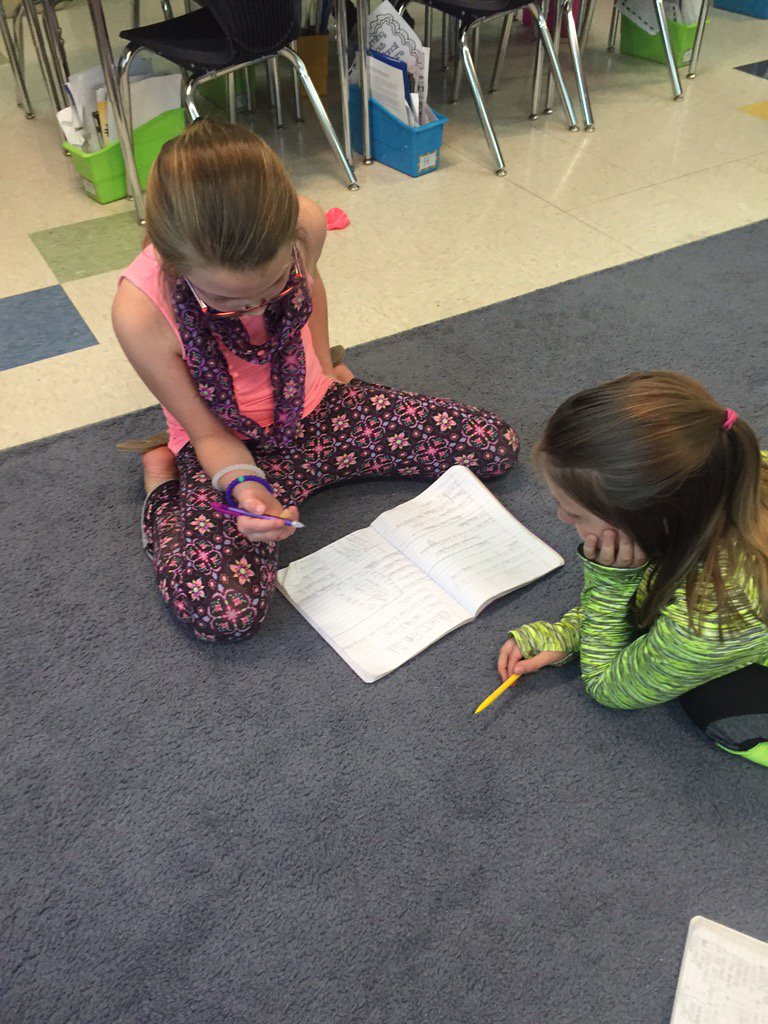 DRE3Wilton's tweet photo. We have a class full of poets!! Sharing our notebook entries with our partners! #NationalPoetryMonth https://t.co/HrAl3fBH8m