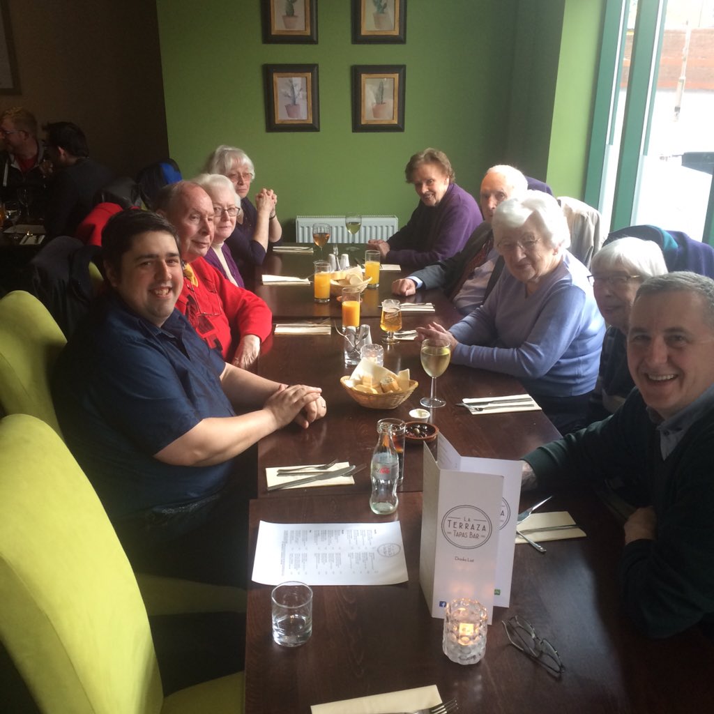 TerrazaTapas's tweet photo. We had the lovely ladies and gents with us from @RVNorthampton for #tapas #neighbours #gp #spanishfood #northampton https://t.co/ZEf8KuIJ99
