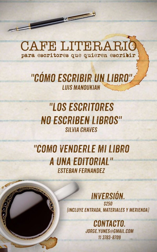Si estás en Buenos Aires, te puede interesar este #caféliterario