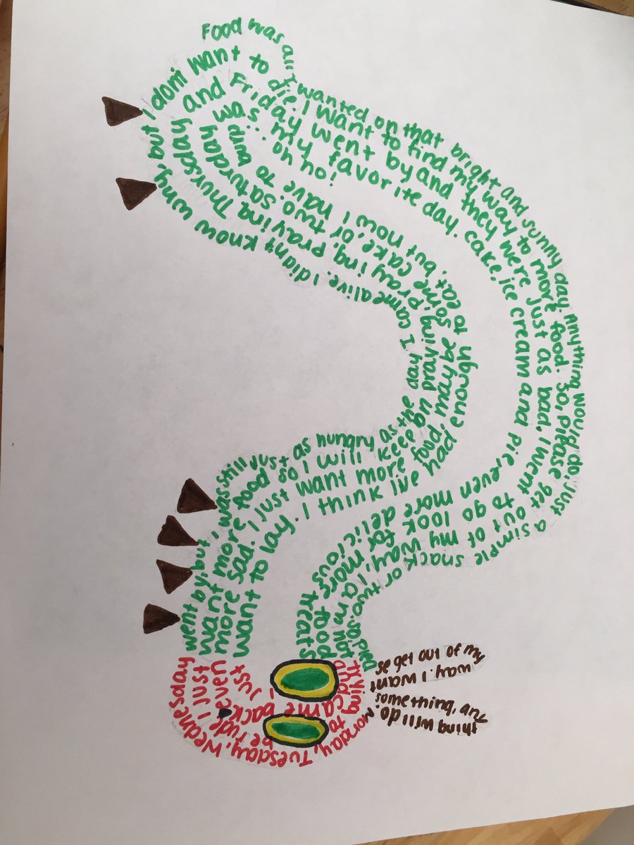alexa_ecsu's tweet photo. #concretepoem to celebrate the end of poetry month! #theveryhungrycaterpillar @SussingOutBooks https://t.co/OO4bSh6gak