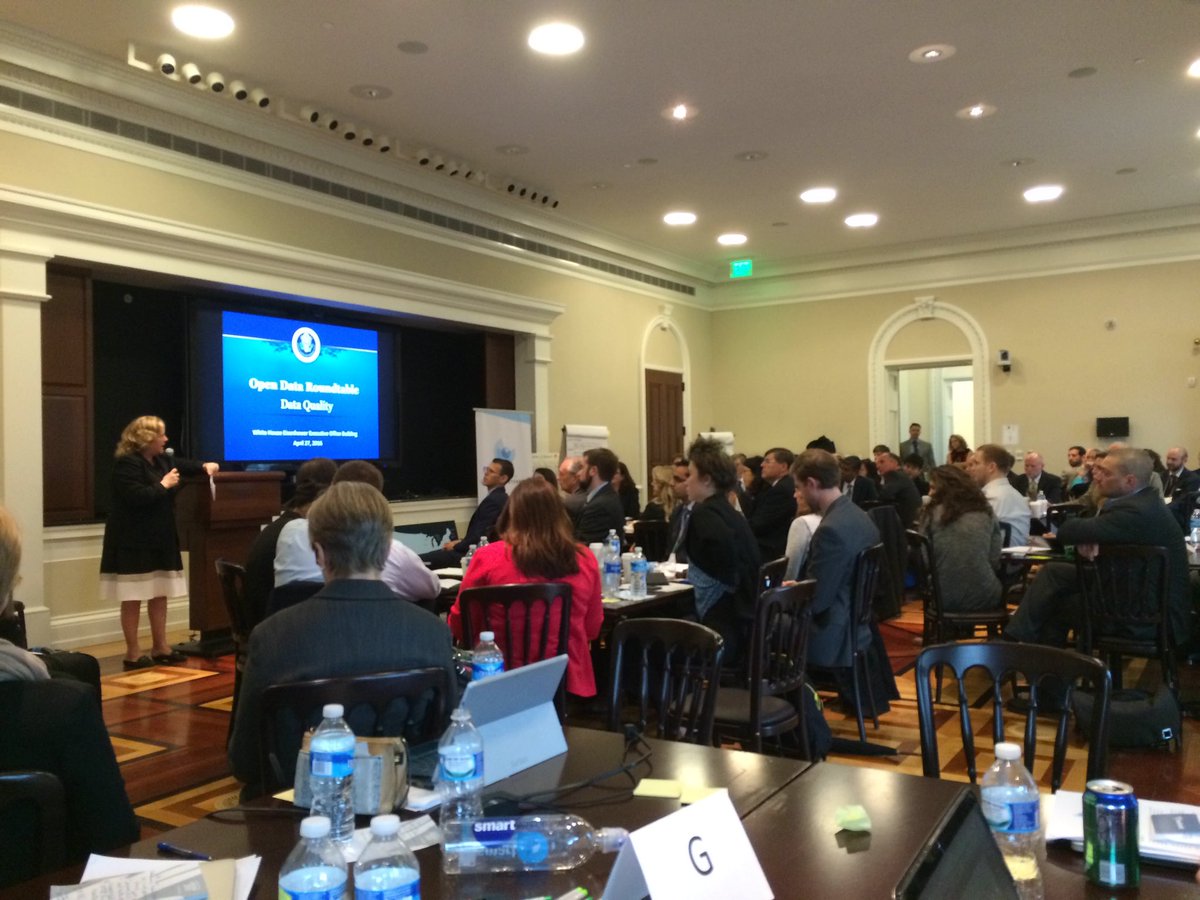 JohnTalburt's tweet photo. Eighty experts discuss data quality at White House #WhiteHouseOSTP @BlackOakUSA https://t.co/kz9rJs4z2u