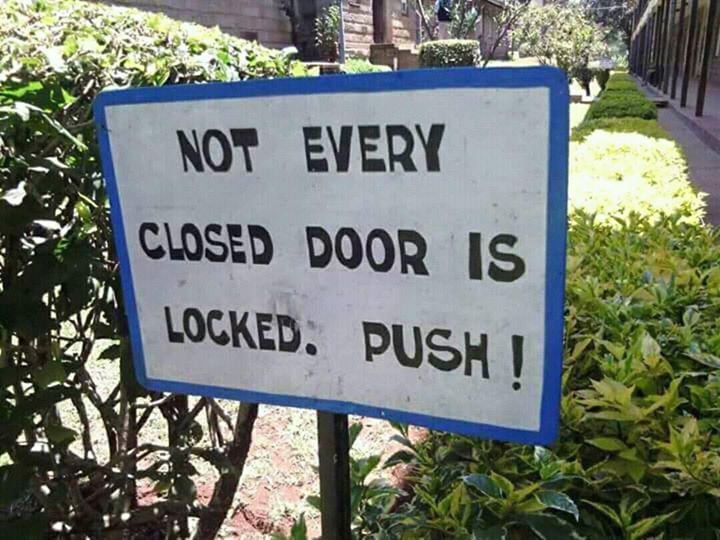 patrickkasamba2's tweet photo. Toilets hav doors, but on man has ever failed 2 open them however trick / hard a door may be. Don't lose hope. https://t.co/ZTaNNYRbr7