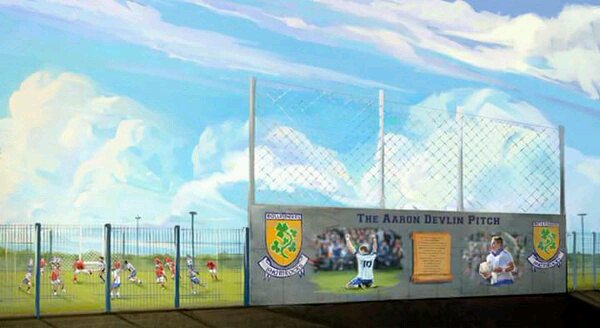 A nice tribute from <a href="/BallinderryGAC/">Ballinderry Shamrocks GAC</a> to name their new pitch after the late Aaron Devlin. A great club.