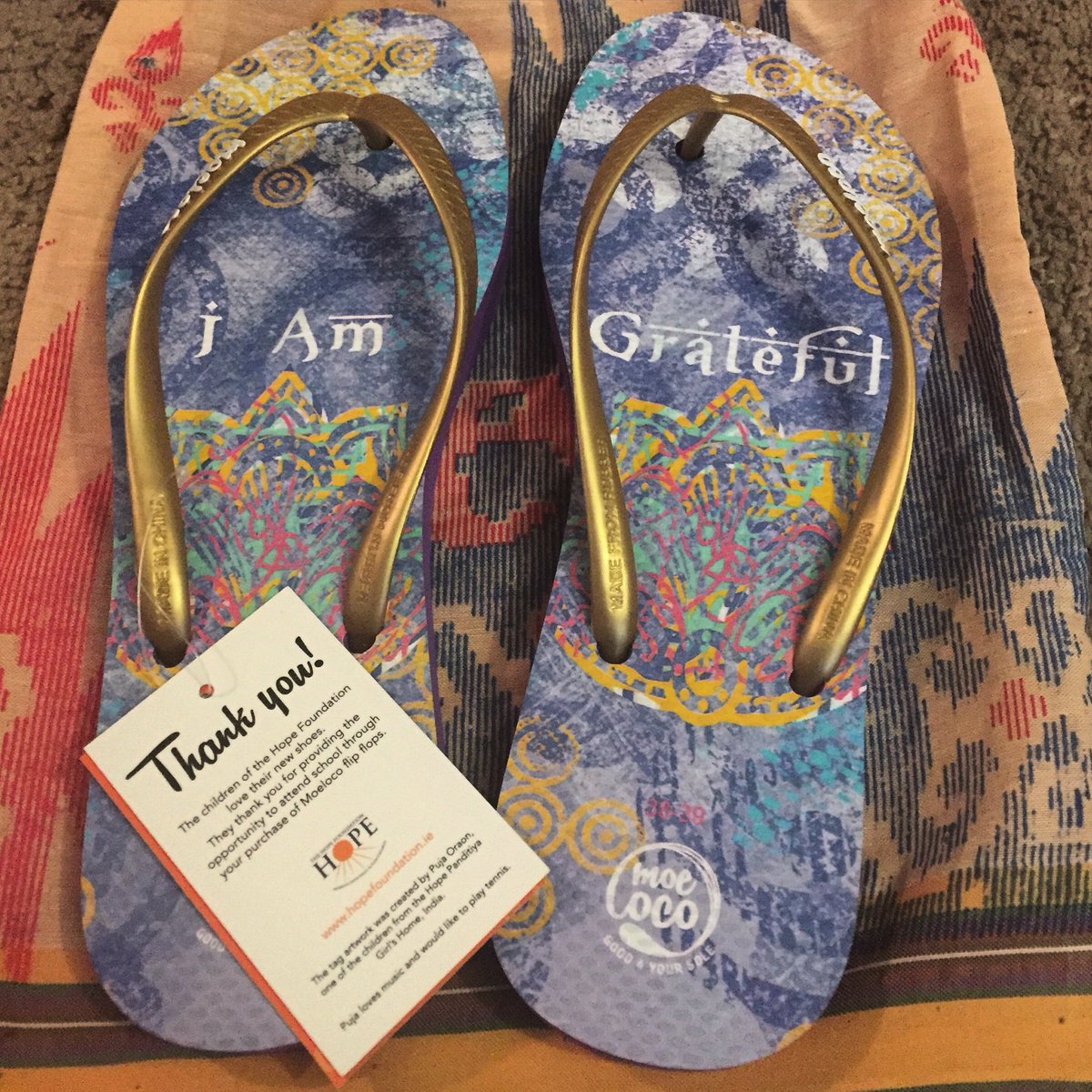 todaysmystics's tweet image. Love my @MoelocoFlipFlop! Literally walking on #gratitude this summer! #moeloco