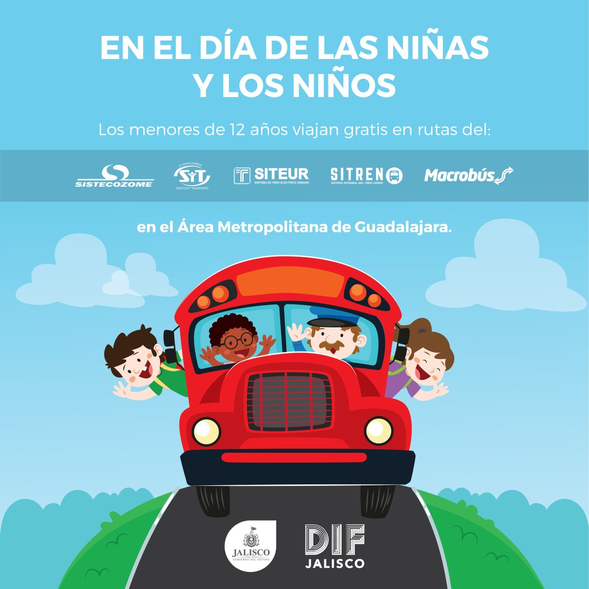BosquePrimavera's tweet photo. “Este 30 de abril #DíaDelNiño los menores de 12 años tendrán transporte gratis https://t.co/Hlp4vPC9Dn