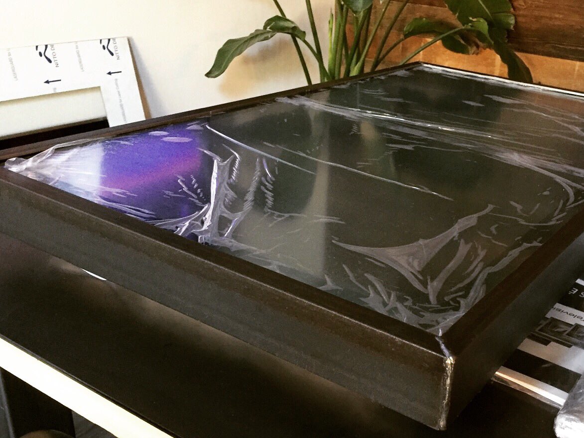 pmwyre's tweet photo. Custom frame from @loftdoors for a @seura Vanishing Series Mirror TV ~ stay tuned for installation! #simplesolution https://t.co/QtED0Fl9Ie