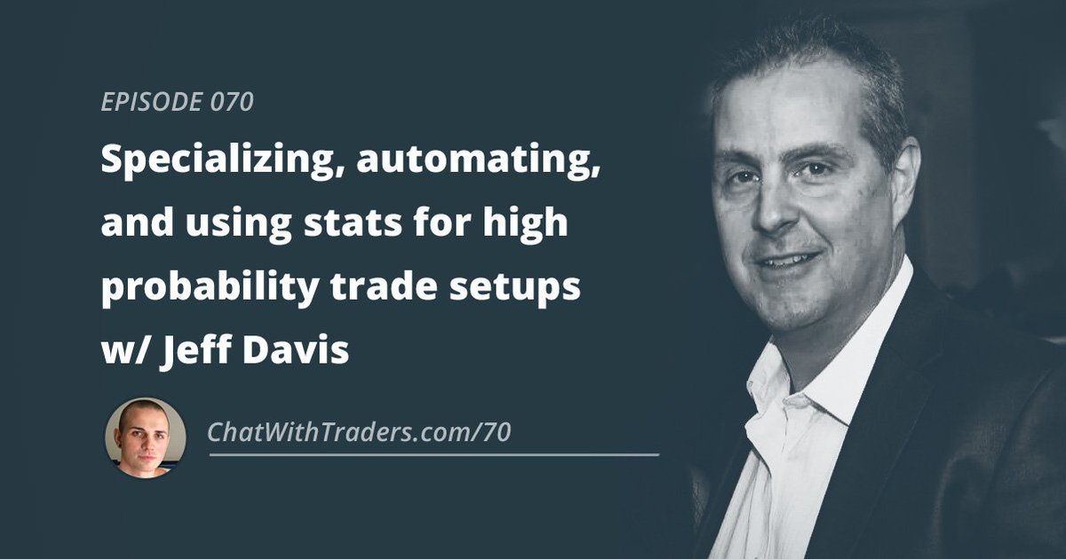 [NEW] 70: Specializing, automating, and using stats for high prob trade setups w/ Jeff Davis cwtrd.rs/ep-070