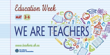 May 2-6 is Education Week! Invest in the future, invest in teachers! #abed