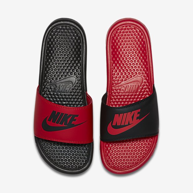 Nike Benassi Just Do It Mens Slides - Red/Black