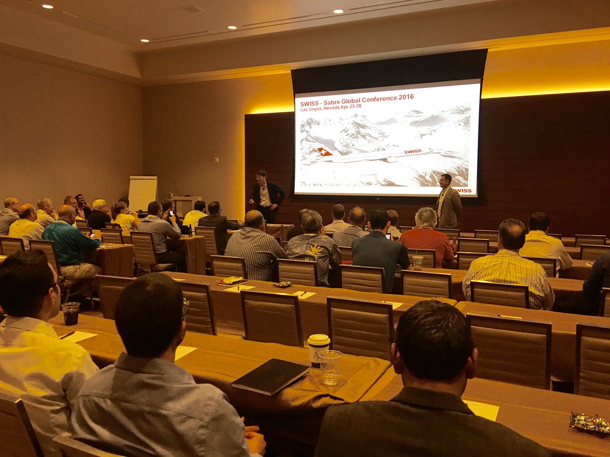 kristancotham's tweet photo. @FlySWISS shares how they've partnered with @SabreAS to enable integrated flight planning #ASConf16 https://t.co/tLxJWoGlvo
