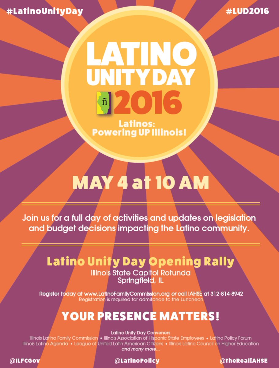 ILFCGOV's tweet photo. #LatinoUnityDay is around the corner! Please share and register here:https://t.co/RhdOY9qoMo #LUD2016 https://t.co/SwwDQ8z30b