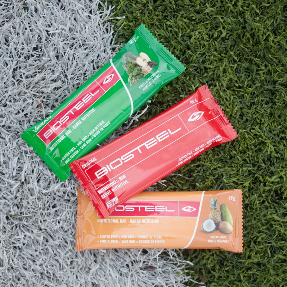 BioSteelSports's tweet photo. BioSteel’s nutritional bars are a healthy whole food snack at any time of day. #NonGMO #LowGlycemic https://t.co/e6sbFJso36