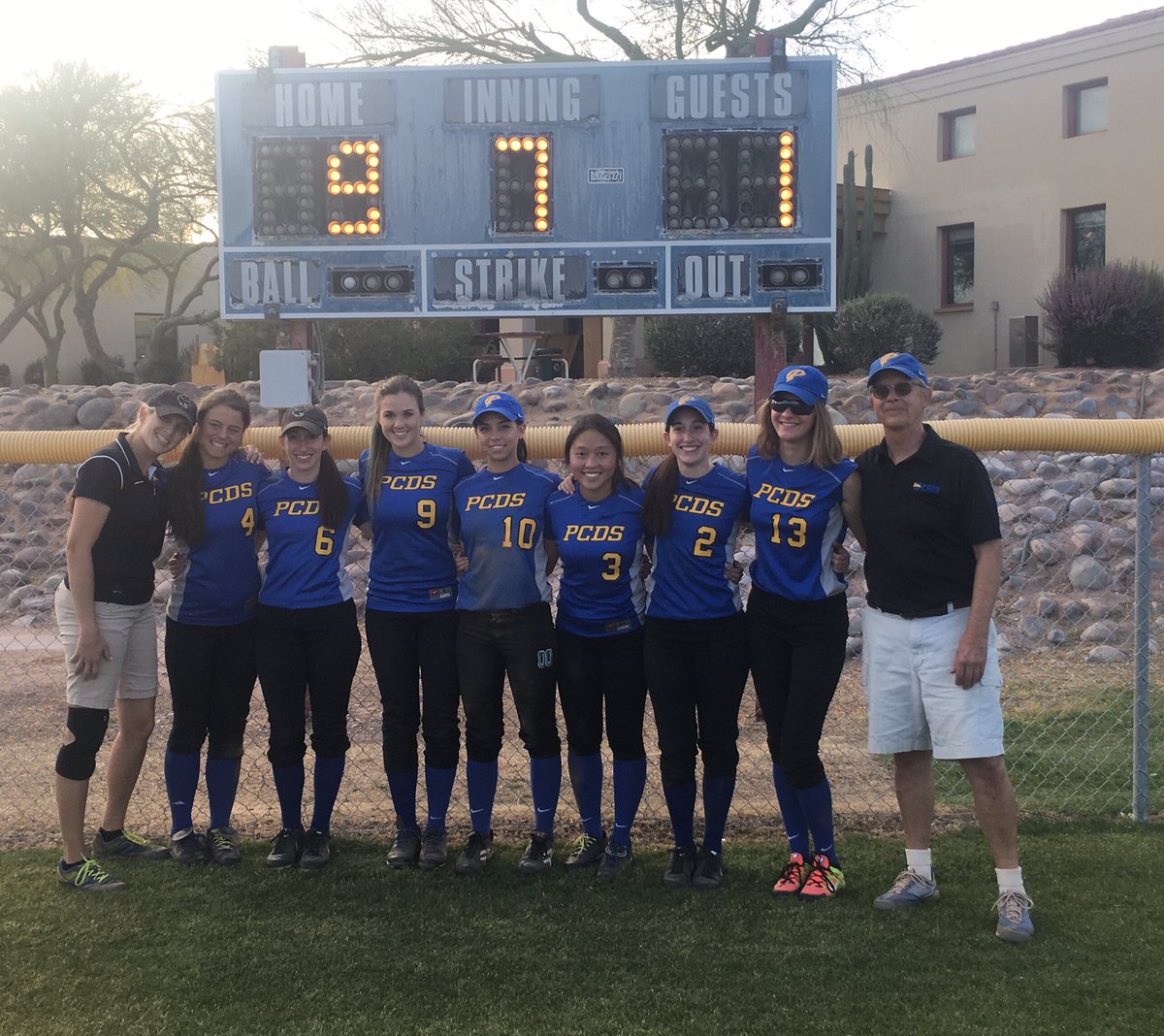 pcds_softball's tweet photo. great senior night! pcds is going to miss all of the seniors💙💙 https://t.co/1sEl3w4Tbm