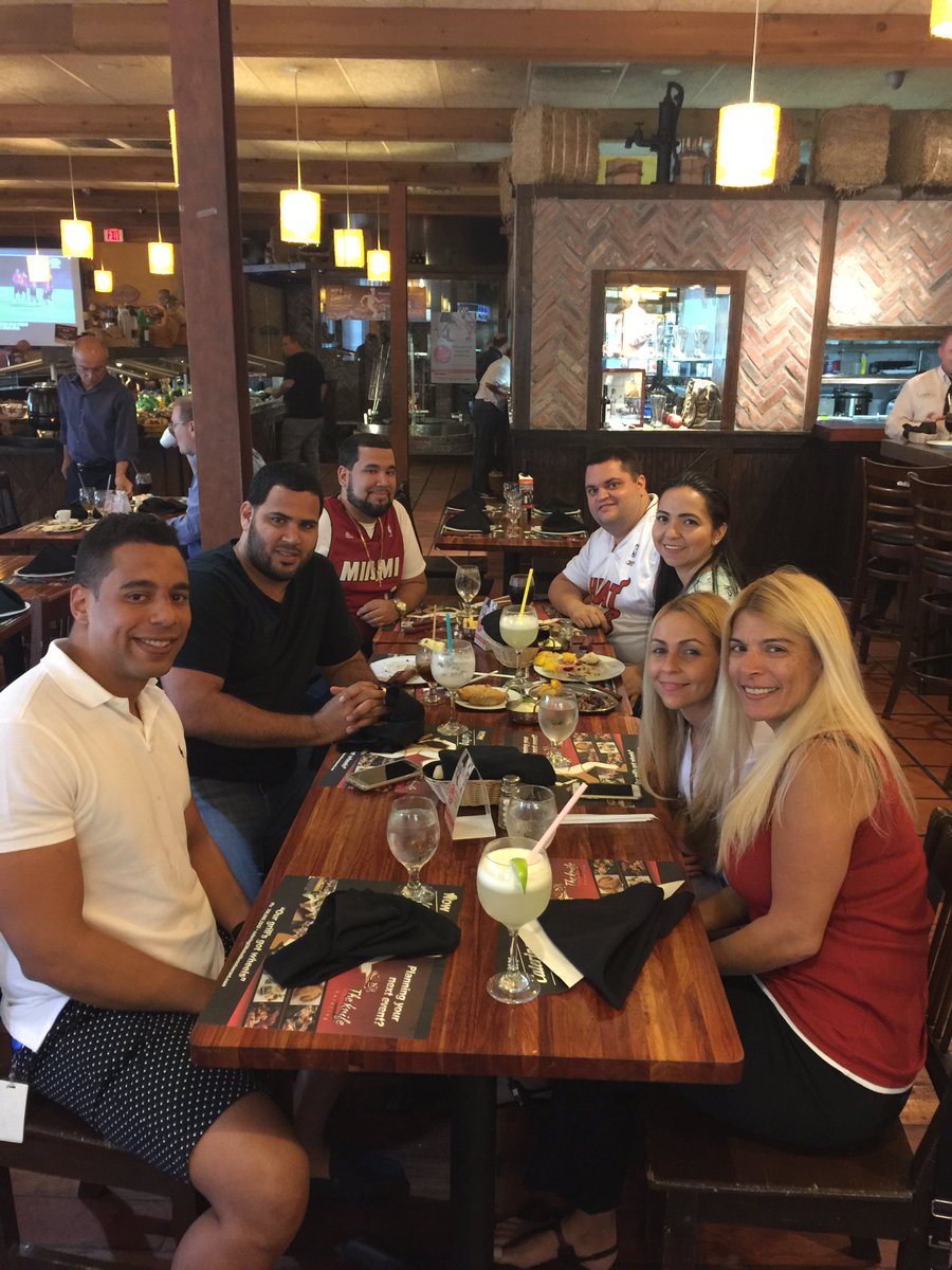 GregMIA7ATT's tweet photo. Celebrating March Elite Club for outstanding balanced performance at the Knife Steak House! #TuggleNation #MIA7ATT https://t.co/AjasSnZtRc