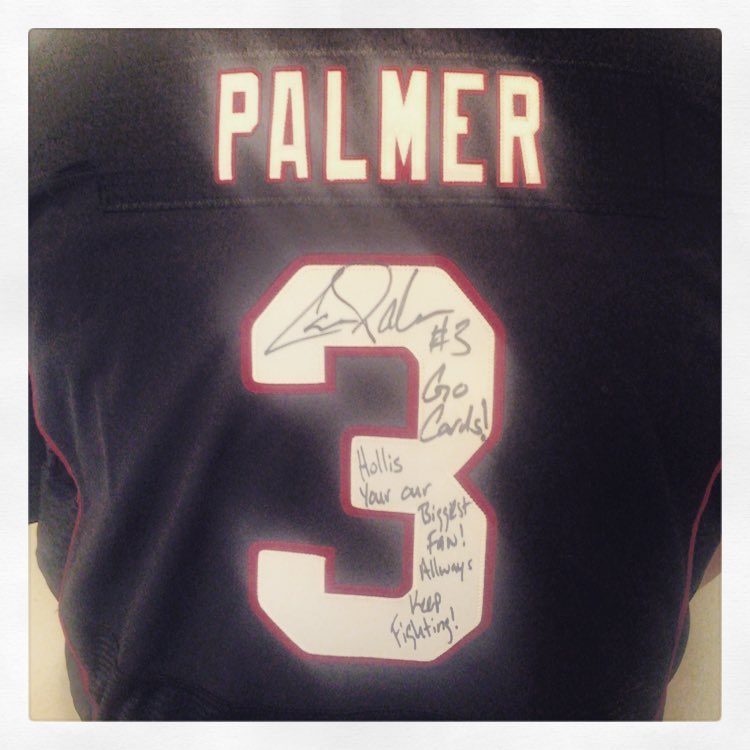 MostBestDays's tweet photo. @carsonpalmer Can't thank you enough #3. @Hope_For_Hollis @AZCardinals https://t.co/pWaRLvTzyc