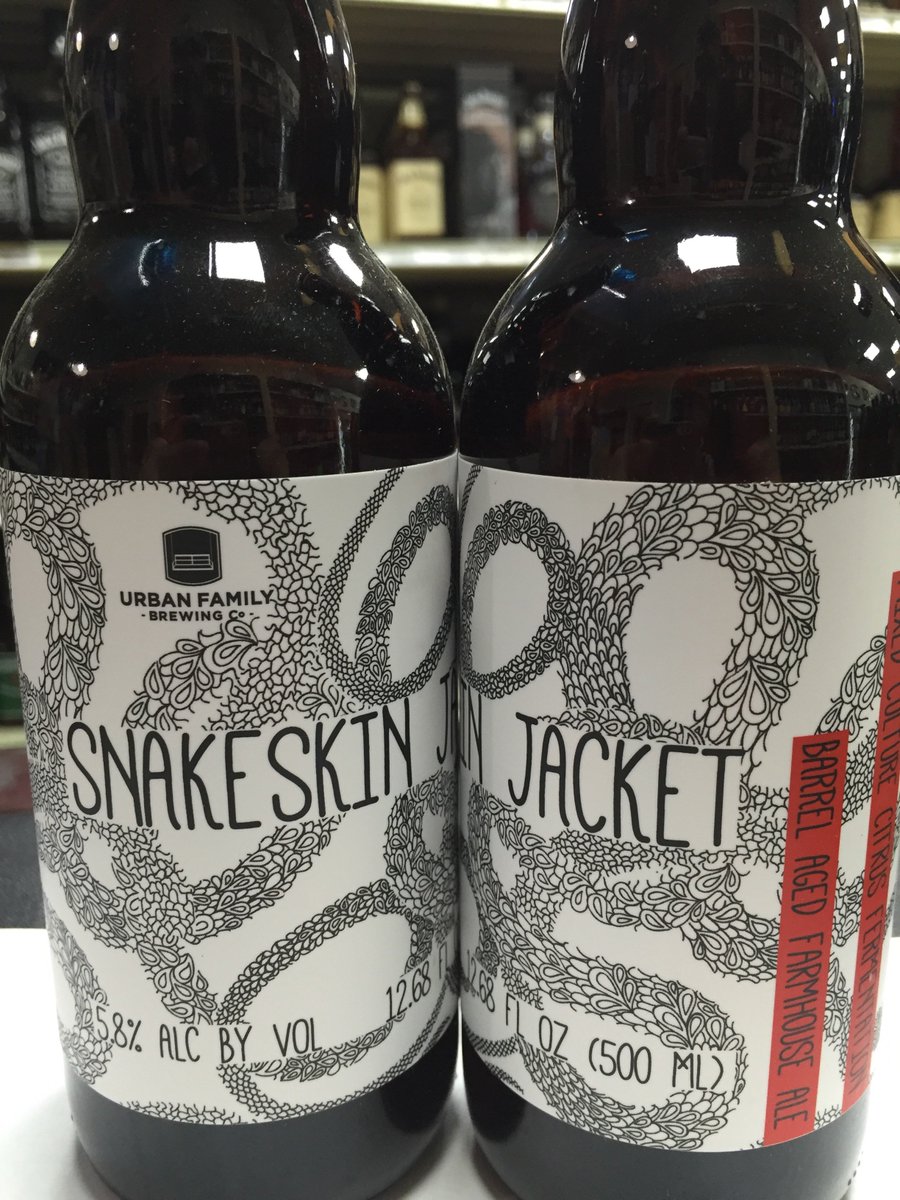 BrentwoodSpirit's tweet photo. Been digging the drinks from @urbanfambrewing - Just got #SIgnsofErosion #SnakeSkinJacket #NewBrewsDay https://t.co/0KKeMPl3ax