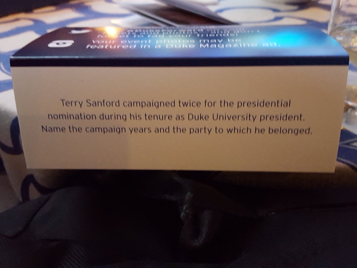 envirorose's tweet photo. @DukeForward Terry Sanford campaigned for Democratic Presidential nomination in 1972 and 1976. #dukeforwardtrivia https://t.co/0nenKiv5ro