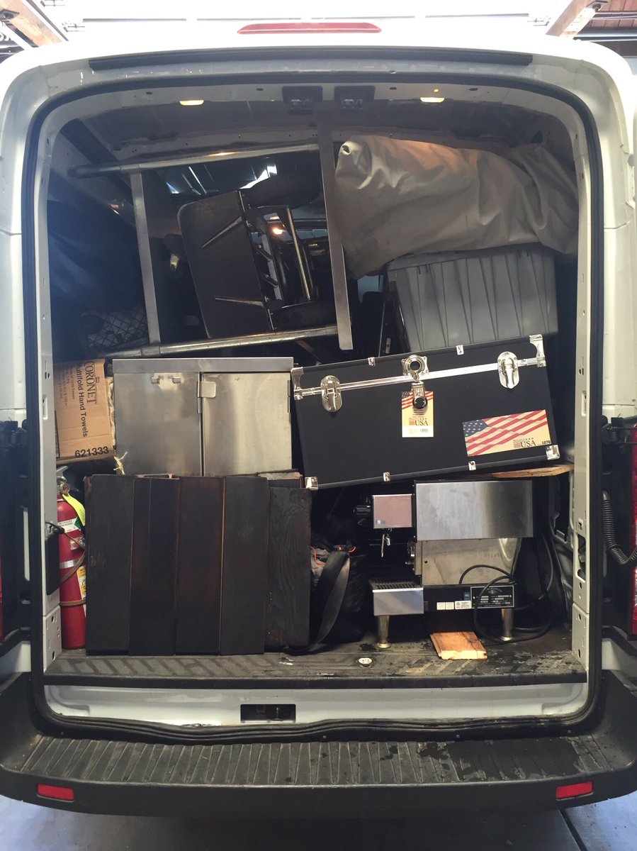 redbaycoffee's tweet photo. Two Mobil full service espresso bars packed and heading to #epicreturns in Half Moon Bay! https://t.co/qBEwlFhnqL