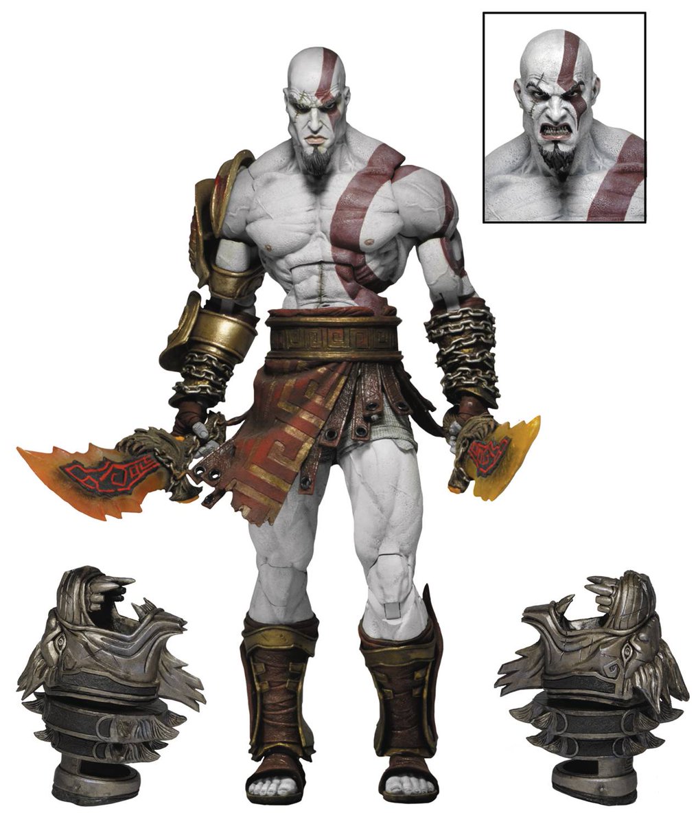 thirdeyecomics's tweet image. THIRD EYE TOY SPOTLIGHT, IN STOCK NOW: GOD OF WAR Kratos from NECA - Holy crap: this figure is RAD!