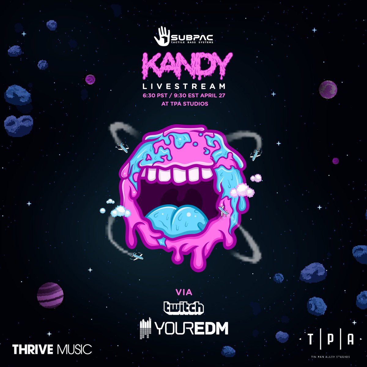 TONIGHT: <a href="/thisisKANDY/">𝐊𝐀𝐍𝐃𝐘</a> is livestreaming from the studio with new music &amp; free gear:
youredm.com/2016/04/25/kan…