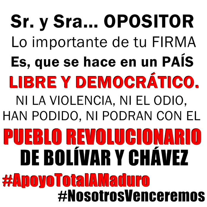 Cosole_Roj's tweet photo. DIGAS LO QUE DIGAS...VENEZUELA ES LIBRE Y DEMOCRÁTICA,
SOLO EN REVOLUCIÓN.
#ApoyoTotalAMaduro #NosotrosVenceremos https://t.co/8lYDfJkJuQ