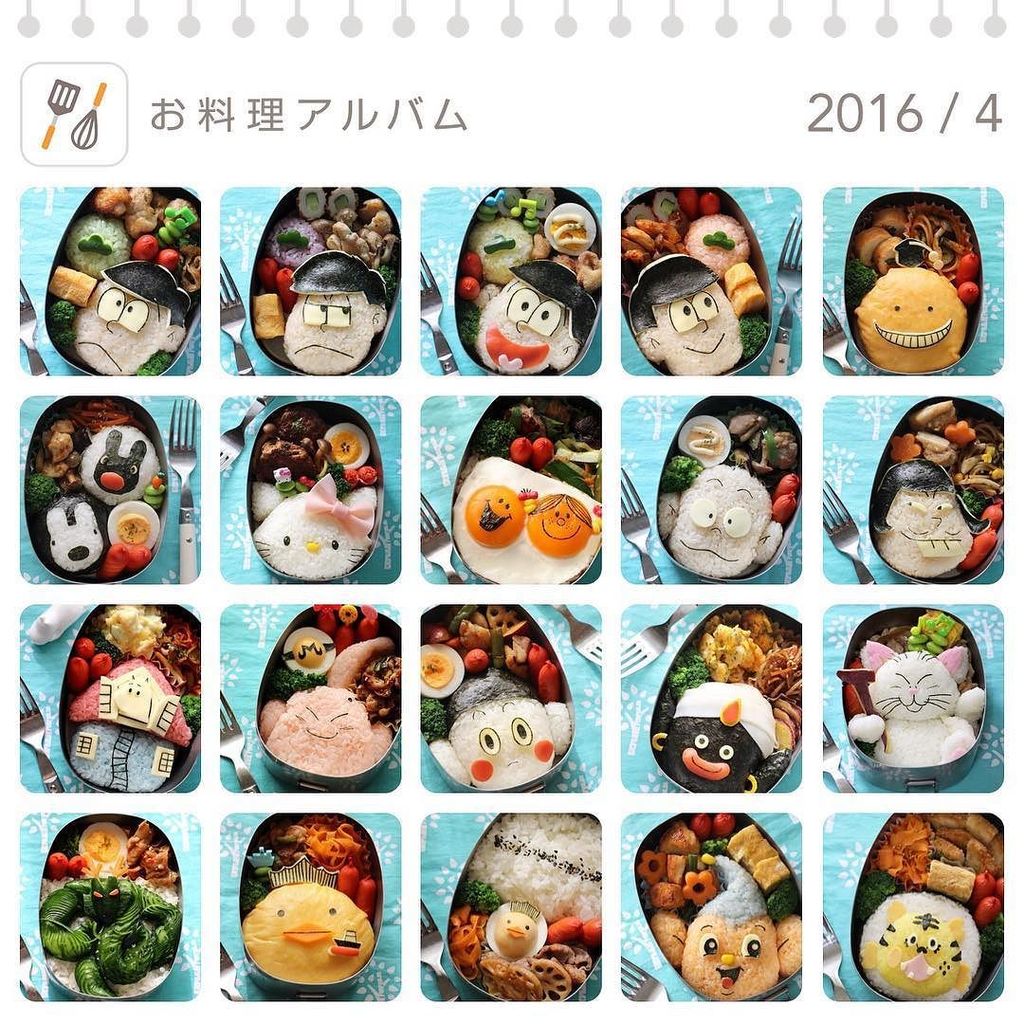 japanesefoodx's tweet photo. miya_nishioka: #キャラ弁 #お料理アルバム #4月 #クックパッド #kyaraben #charaben #characterbento #bento #bentoart #decofood #foodart https://t.co/65dFNTj5SQ