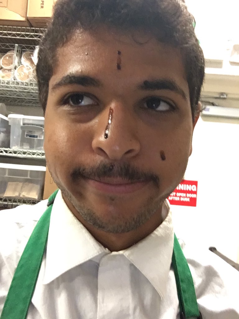 YeahItsMarcelx's tweet photo. Here's to one incredible year at my most favorite place on the planet #tobeapartner #anniversary #starbuckssquad https://t.co/qKQs5Q9xaE