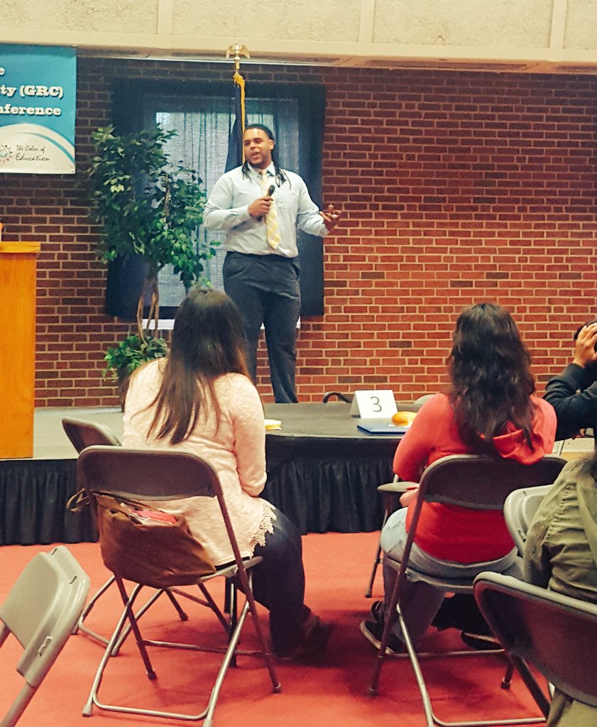 Guest Speaker Robert Bell...motivating the students of GRC