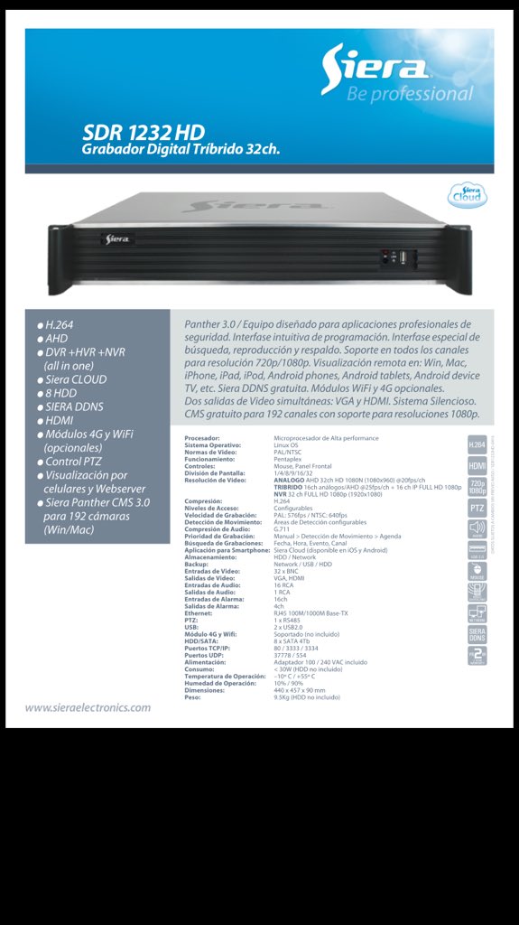 pirámide falta Alboroto Siera Latinoamérica on Twitter: "SDR 1232HD, único grabador TRIBRIDO de 32 ch en el mercado ! https://t.co/Q4Nv86wSEA" / Twitter pirámide falta Alboroto Siera Latinoamérica on Twitter: "SDR 1232HD, único grabador TRIBRIDO de 32 ch en el mercado ! https://t.co/Q4Nv86wSEA" / Twitter
