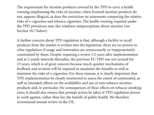 TheIBVTA's tweet photo. Interesting comments from the Royal College of Physicians regarding the TPD. https://t.co/9C9oct6O3e