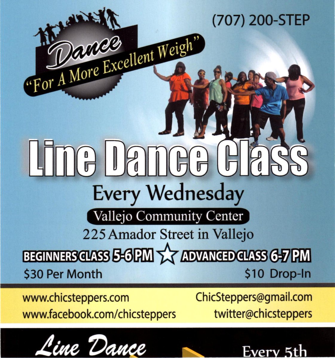 GVRD's tweet photo. Chic Steppers Line Dancing every Wednesday at 5pm at the Vallejo Community Center. #myGVRD #dance https://t.co/8hB6JhqNKI