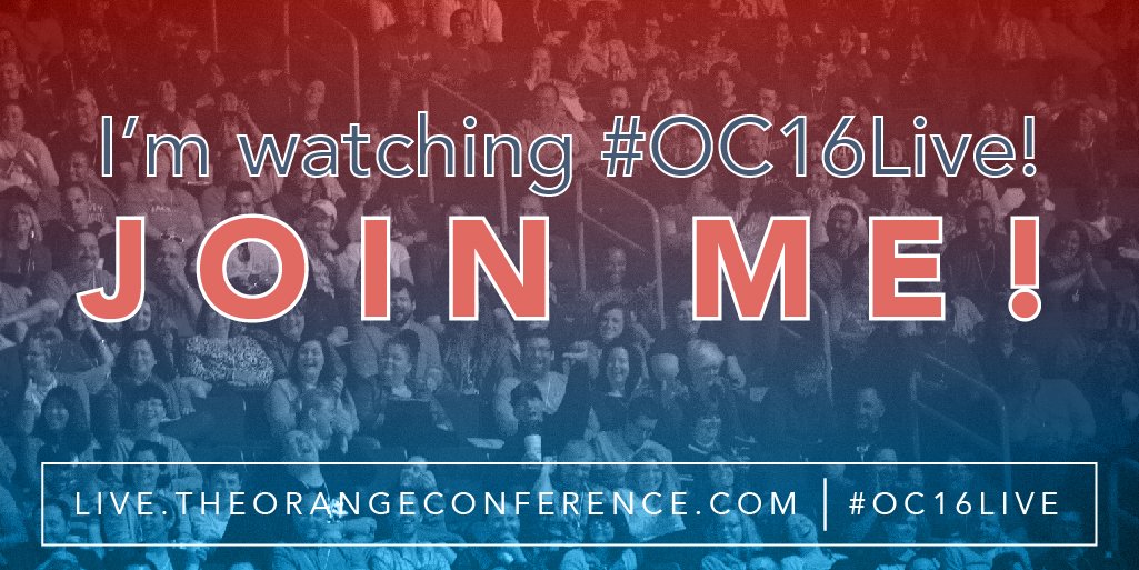 If you're watching #OC16Live, let your friends know!