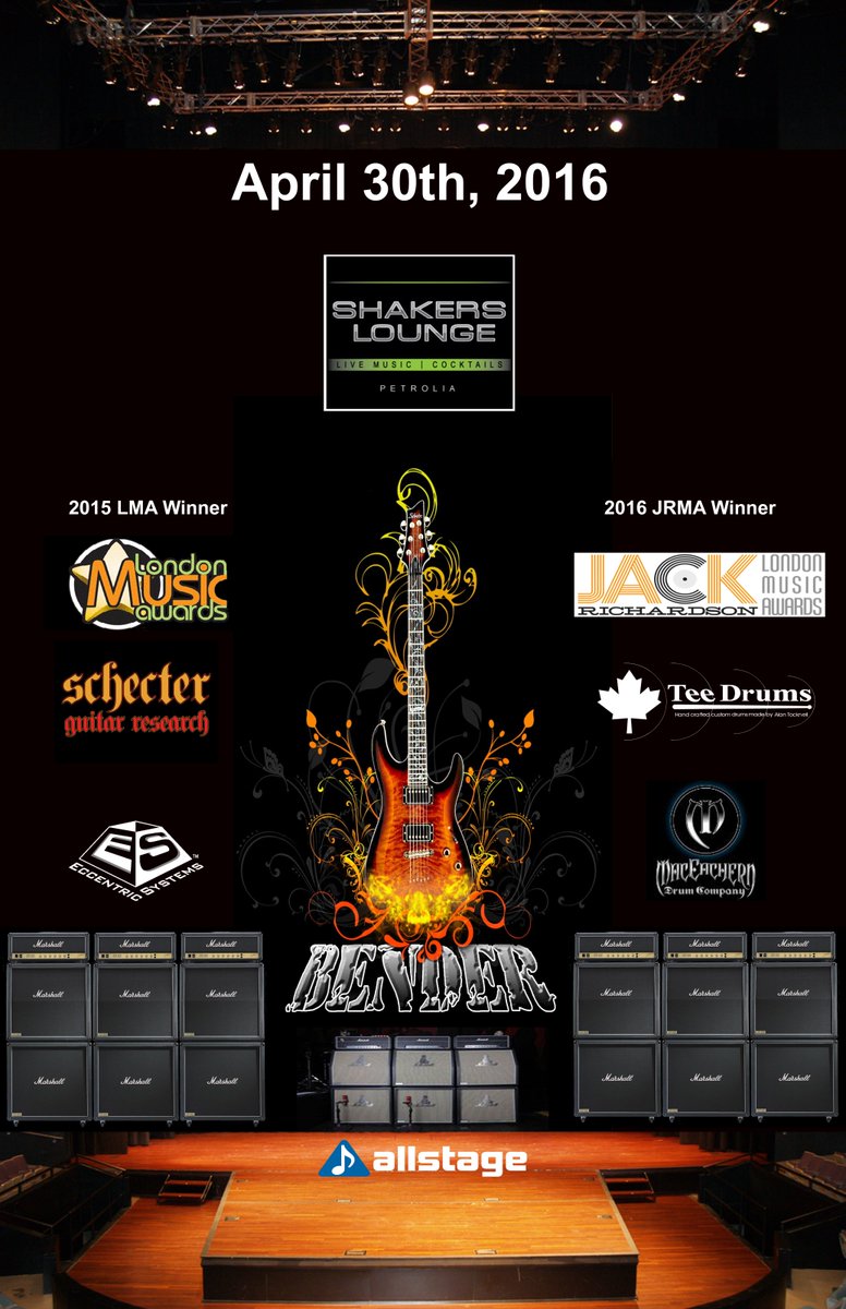 Bender Rocks Petrolia April 30th, 2016 <a href="/AllstageJim/">Truth Teller</a> #livemusic #BenderRocks #ShakersLounge #Petrolia