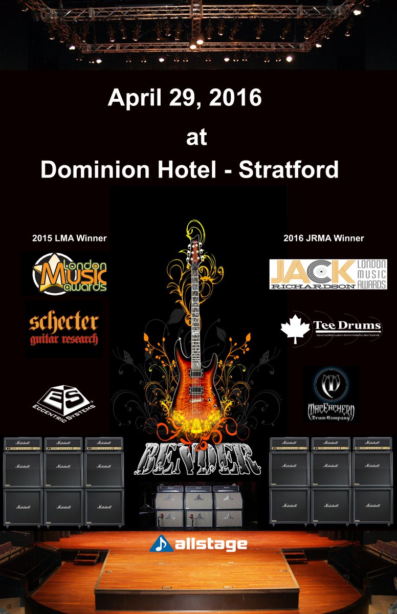 Bender Rocks Stratford Dominion House -April 29th, 2016 <a href="/AllstageJim/">Truth Teller</a> <a href="/TeeDrums1/">Tee Drums</a> <a href="/EccentricSystem/">EccentricSystems</a> #livemusic