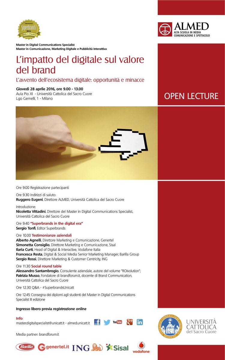 alesanta's tweet photo. In #Cattolica a parlare di impatto del #digitale sul valore del brand e di  #ROIvolution https://t.co/lvaTVPra8H https://t.co/FN5RvFuNab