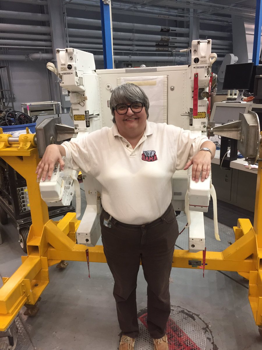 UA_NASA_Design's tweet photo. Getting our advisor ready for her EVA. #MicrogNExT #JETPACK https://t.co/EwyndcSnGt